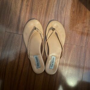 Steve Madden Beige Braided Sandals